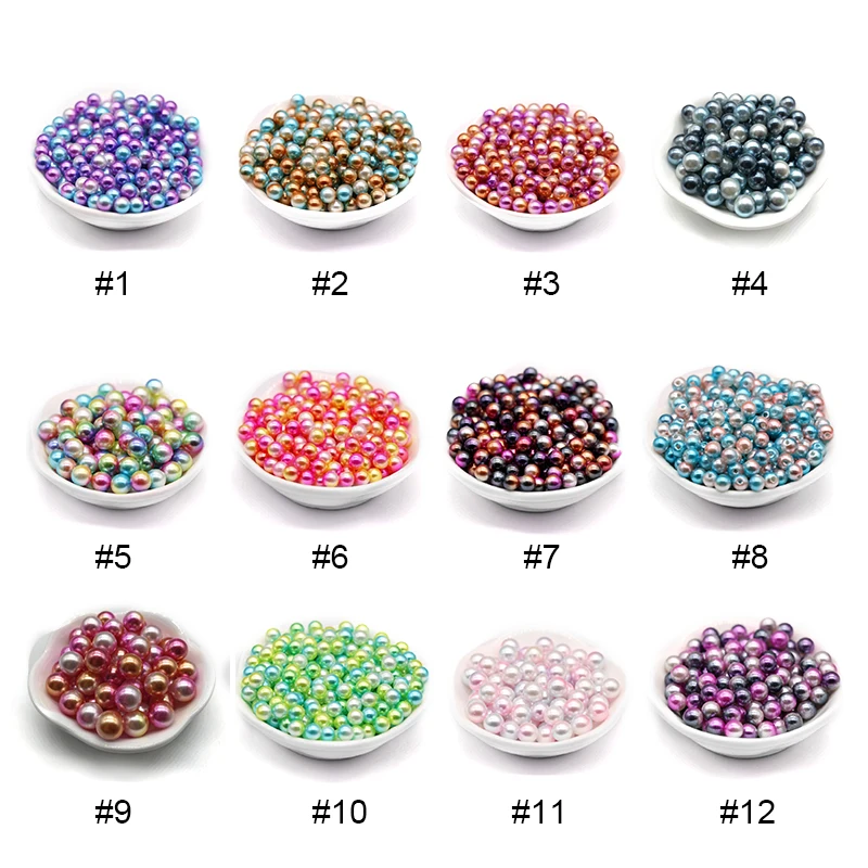 Gradient Pearl 6mm 8mm 10mm Rainbow Color ABS Pearl Beads without hole Multi-color plastic faux Pearl for DIY
Gradient Pearl 6mm 8mm 10mm Rainbow Color ABS Pearl Beads without hole Multi-color plastic faux Pearl for DIY
