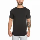 Dry Fit Blank Custom Cut Off Workout Fitness Tracksuit Polyester Mens Gym Wear Mens T Shirt