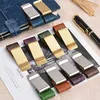 Fashion vintage travel notebook accessories pen clip metal stainless steel leather pen holder clip
