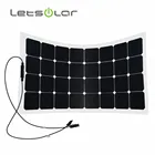 100 Watt flexible solar cells sunpower solar panel portable off grid solar power system