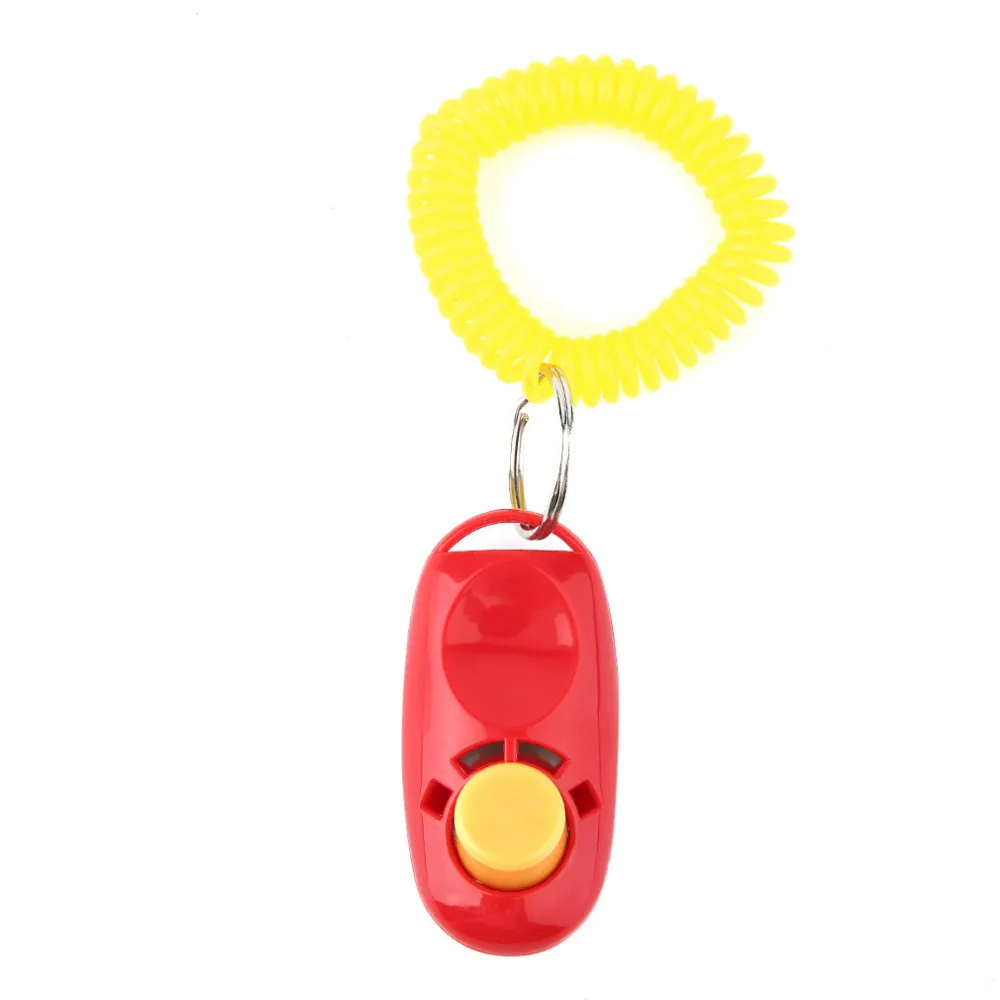 Pet Click Clicker Training Trainer Aid Wrist Pets Dog Supplies Dog Trainnings Dog traning tools Plastic Products free shipping