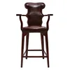 With armrest leather upholstered club chair,high leather club chair furniture