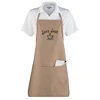 polo t shirt apron cap set custom logo restaurant staff uniform waiterness uniform