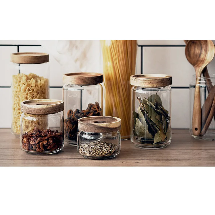 Large Airtight Homeware glass jars bottles food with Bamboo Lid, Transparent color / clear color
Large Airtight Homeware glass jars bottles food with Bamboo Lid, Transparent color / clear color