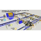 Three-step CNC thermal break assembly production line for aluminium profiles
