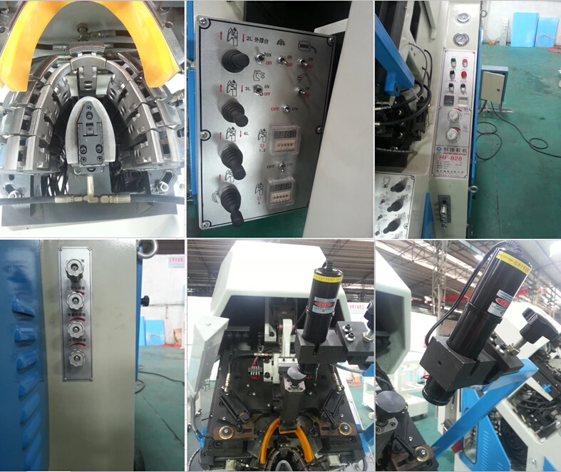 Computerized automatic cementing toe lasting machine