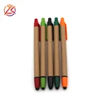 promotional 2 in 1 recycled paper plunger and neb paper stylus pen