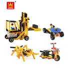 Electronic Toys Building Brick Power Machinery Building Block DIY Electronic Toys Car For Kids