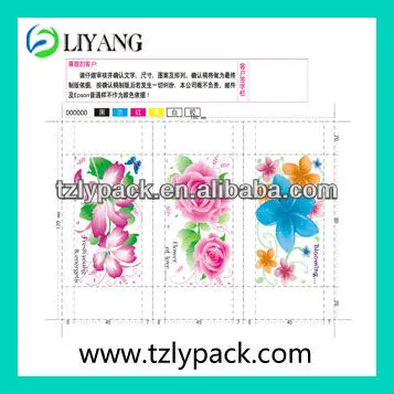 flower print sticker adhesive decorative decal film made in china