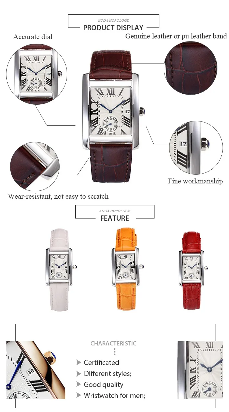 Square Shaped Mens Custom Quartz Image Watch with 2 hands 1L45 Japan movt brand unisex watches