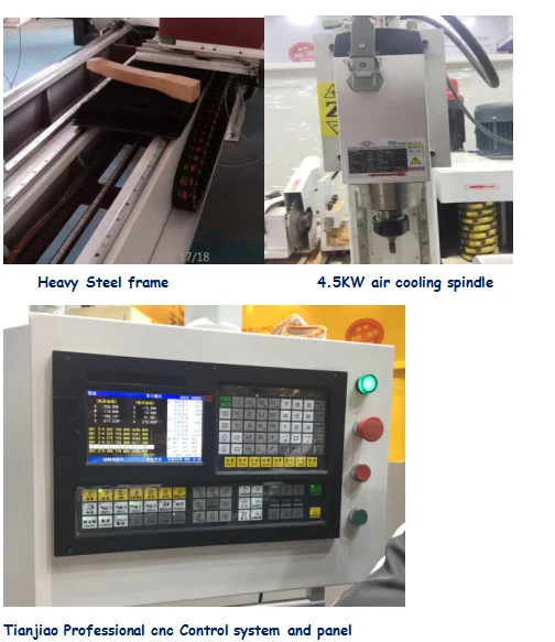 Tianjiao Brand TJ-1220 Auto Feeding CNC Wood Lathe Center