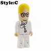 promotional gifts high speed memory stick New arrival Robot doctor shaped usb flash drive medical