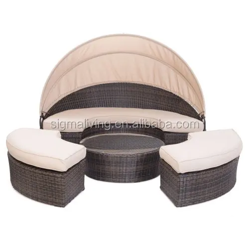 New arrival all-Weather patio furniture wicker rattan daybed