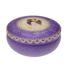 Metal Flower Tin Can Shape 2 Piece Forming Shaped Round Blooming Flower Tea Tin Can