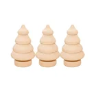 Wholesale Cheap Wood Color Crafts Home Decoration Wooden Christmas Tree Peg Doll