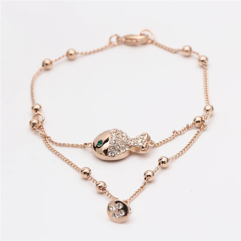 2018 fashion Plated 18k Gold Crystal Jewelry Fish Animal bracelet women, White stone;colorful stone 
2018 fashion Plated 18k Gold Crystal Jewelry Fish Animal bracelet women, White stone;colorful stone