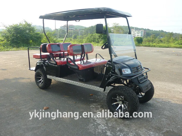 Chinese CE certification 6 seat off road gas golf cart for sale