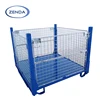 Warehouse storage galvanized collapsible steel stillages and cages for sale