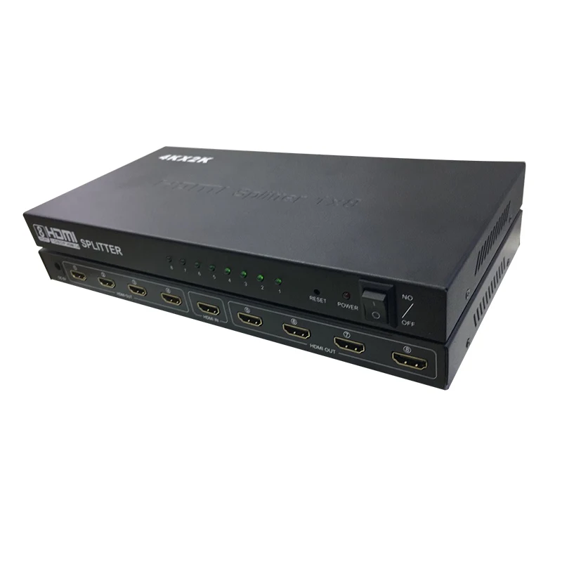 4K 2k HDMI Splitter 1x8 8 Port HDMI Splitter 1 in 8 out For TV - ANKUX.COM