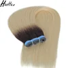 ombre #1b / #60 straight Russian human hair tape hair extensions