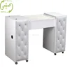 High Quality Double Custom Modern White Wholesale Nails Salon Bar Furniture Nail Table Manicure Table
