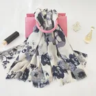 DX163 New style classy hijab vietnam head scarf with custom printing