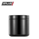 500ml HDPE black UV glossy dietary supplement plastic tub