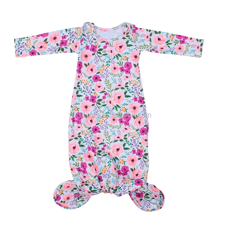 Infant Long Sleeve Soft Baby Girl Floral Gown Knotted Newborn Baby Clothes, Picture
Infant Long Sleeve Soft Baby Girl Floral Gown Knotted Newborn Baby Clothes, Picture