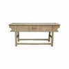 wholesale rustic reclaimed solid wood pine console table furniture
