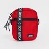 Unisex fashion small red crossbody body shoulder messenger bag for men