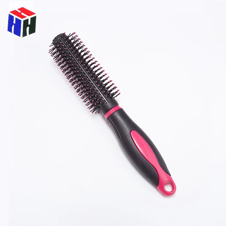 Professional Custom Logo Thin Nylon Bristle Plastic Hair Brush 
Professional Custom Logo Thin Nylon Bristle Plastic Hair Brush
