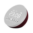 Patent 5W sub woofer Portable Radio Alarm clock wireless speaker bluetooth round waterproof mini speaker with LED mirror
