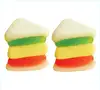 Custom fruit flavoured mini burger gummy candy with oil
