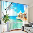 2018 Home Textile Turkish European Style Kitchen 3D Printed Polyester Fabric Curtains And Drapes For Living Room
