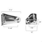 Metal Hold Down Brackets with integrated pin for Mini Blinds and Cellular Shades