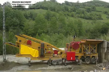 Used Mobile Crushing and screening plant Dragon crushers dragon 950