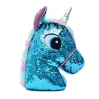 Reversible Sequin Plush Animals Dinosaur Unicorn Owl Glitter Toy