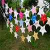 Party Supplies Birthday Decorations Five Pointed Star Shape String Flag Banner