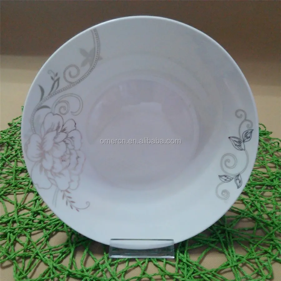 royal fine porcelain dinner plates/ floral china dinner plates with Gold flower