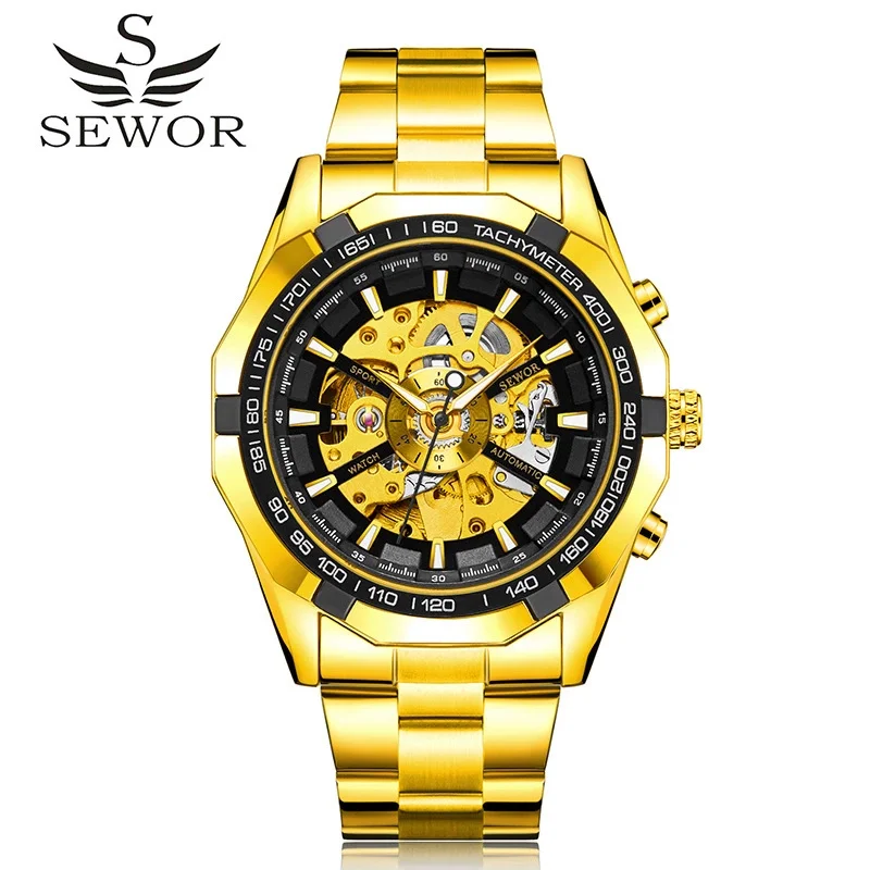 SEWOR Men Watch 740 Fashion Luxury Mens Automatic Mechanical Watch Casual Stainless Steel Wristwatches Relogio Masculino, 5-colors
SEWOR Men Watch 740 Fashion Luxury Mens Automatic Mechanical Watch Casual Stainless Steel Wristwatches Relogio Masculino, 5-colors