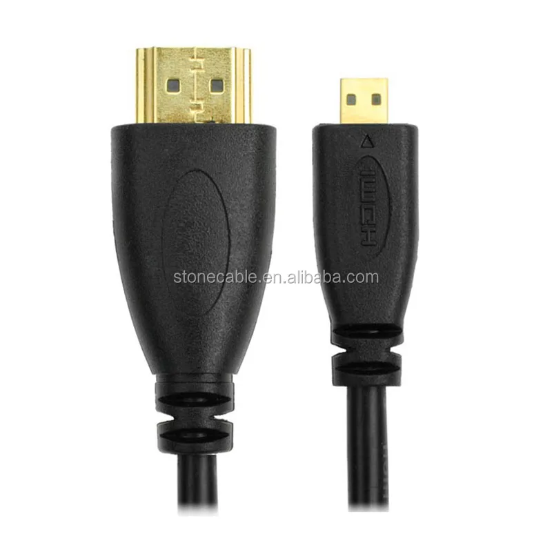 1080p HDMI V1.4 Male to Micro HDMI Male Connection Cable - Black 3M - ANKUX.COM
