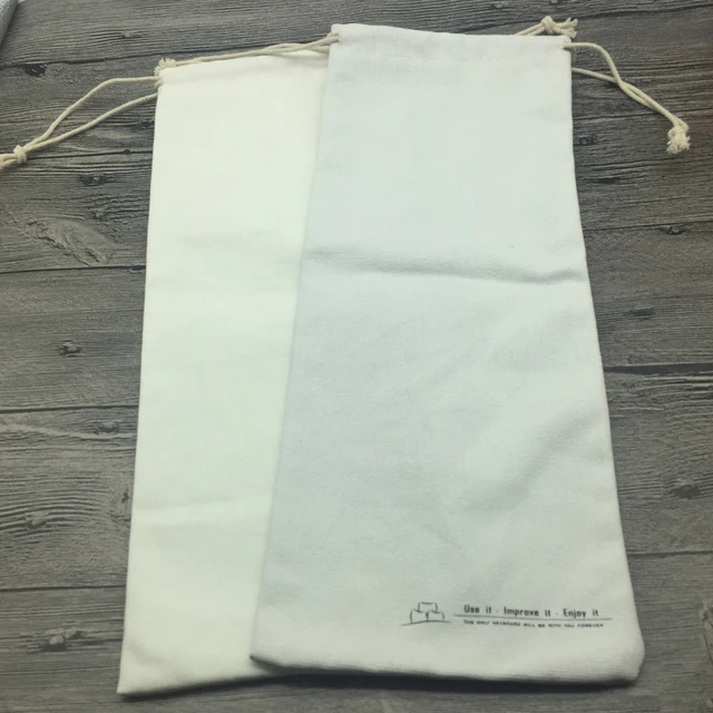 custom canvas drawstring cotton shopper bag
