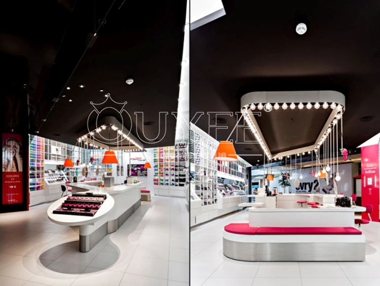 Fashion Retail Display Counter Shelf Cosmetic Shop Furniture Design