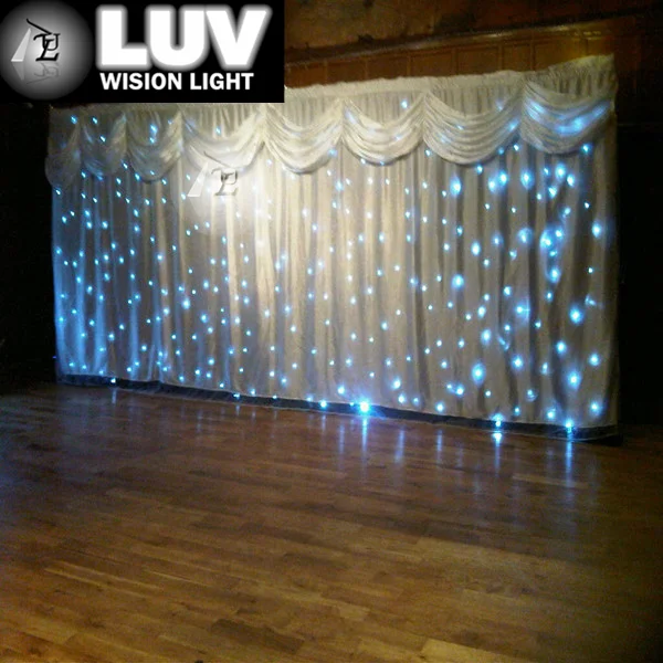 Luv Lhc White Led Star Curtain Cloth For Wedding Decoration Buy