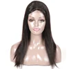 High Quality 100% Malaysian Human Hair 4*4 Hand Tied Swiss Front Lace Wigs Manufacture With Bangs