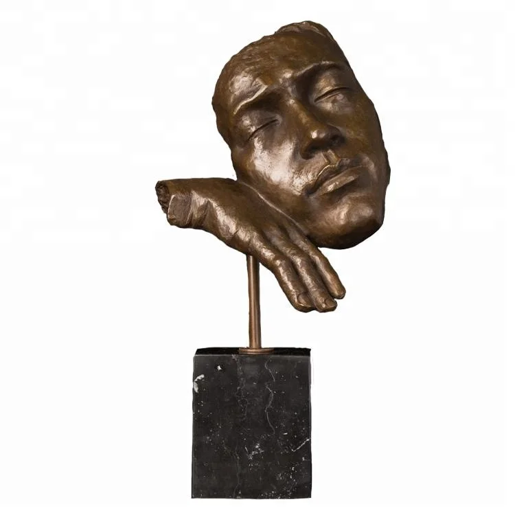 DS-708 Abstract Statue Human Face Sculpture Bronze Thinking Man Head Bronze Figurine Vintage Metal Art Home Decoration
DS-708 Abstract Statue Human Face Sculpture Bronze Thinking Man Head Bronze Figurine Vintage Metal Art Home Decoration
