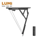 Bracket for TVs, Height Adjustable Remote Control motorized Flip Down TV Ceiling Mount,TV Mounting