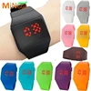 custom print kids cheap digital silicone blinking LED jelly watches