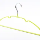 Cheap PVC coated metal wire ladies top hanger