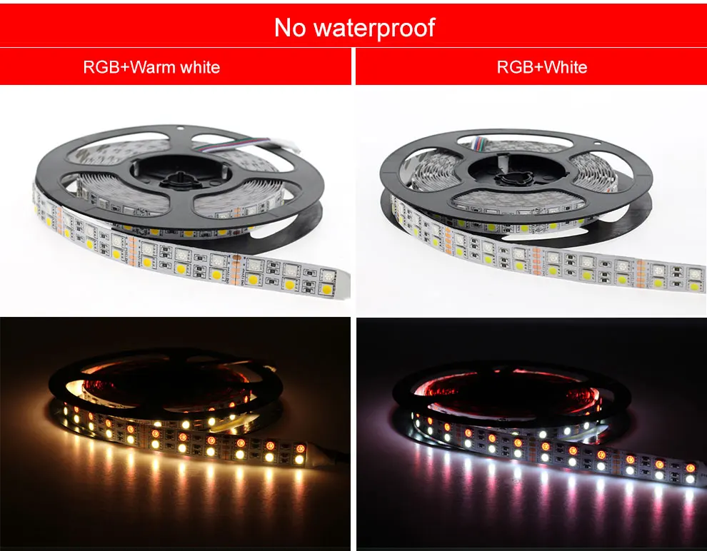 FEICAN 5050 RGBW Led Strip Double Row 120LEDs M Waterproof Non